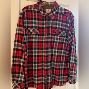 Legendary Whitetails Red and Black Flannel Button Down Shirt Size XXL